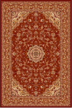 Dywan wełniany do salonu DAMO Terakota ISFAHAN