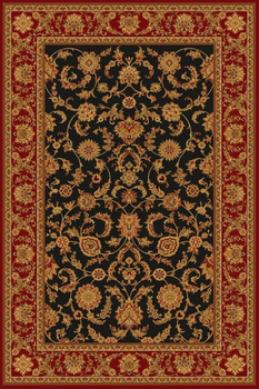 Dywan wełniany do salonu ANAFI Czarny ISFAHAN