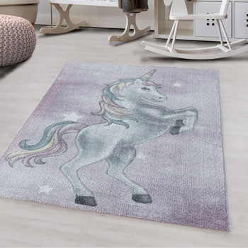 Dywan dziecięcy JEDNOROŻEC UNICORN Różowy FANY