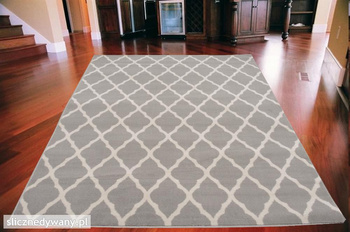 Dywan nowoczesny do salonu MAROKO Szary ALFA