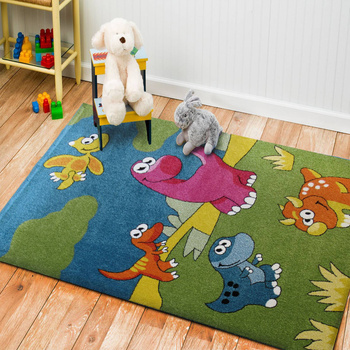 Dywan dziecięcy DINOZAURY 13 zielony Kids MONDO