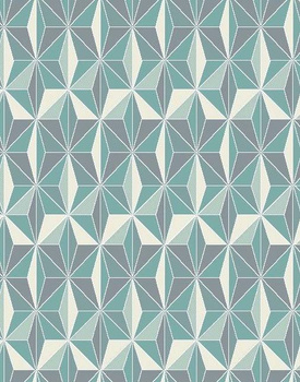 Dywan nowoczesny do salonu DEKOR Szaro Turkusowy ALFA