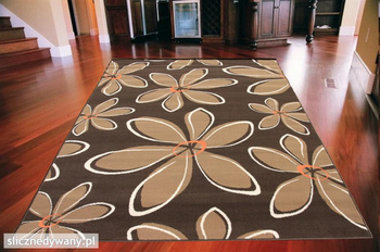 Dywan nowoczesny Bloom Brąz Beż ALFA