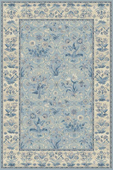 Dywan wełniany do salonu OLANDIA Jasny Niebieski ISFAHAN