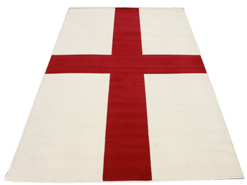 Dywan nowoczesny do salonu ENGLISH FLAG Czerwony CITY