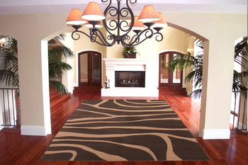 Dywan nowoczesny do salonu ALAZEBRA Brązowy ALFA