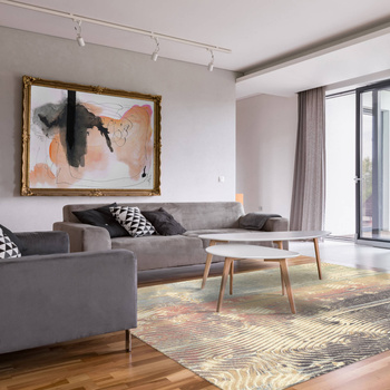 Dywan wełniany do salonu ORNAN Morski ISFAHAN