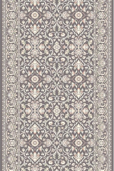 Dywan wełniany do salonu SALAMANKA Antracytowy Chodnik ISFAHAN