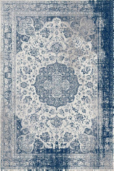 Dywan wełniany do salonu OKUTAN Jasny Szary ISFAHAN