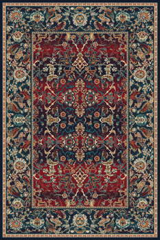 Dywan wełniany do salonu HELA Granat ISFAHAN