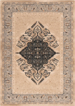 Dywan wełniany do salonu Agnella BRENDA Jasny Beż ISFAHAN