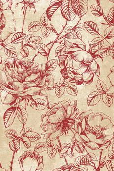 Dywan wełniany do salonu Agnella RHODE Bordowy ISFAHAN