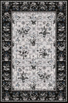 Dywan wełniany do salonu OLANDIA Czarny ISFAHAN