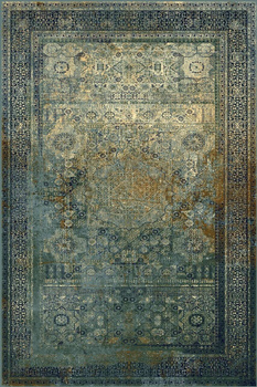 Dywan wełniany klasyczny do salonu Dywilan MAMLUK Dark Blue OMEGA