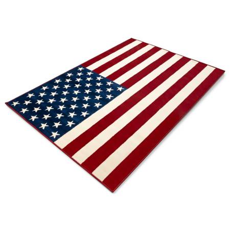 Dywan młodzieżowy do salonu AMERICAN FLAG Flaga Amerykańska ALFA