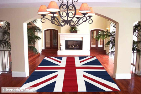Dywan młodzieżowy do salonu BRITISH FLAG ALFA