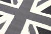 Dywan nowoczesny do salonu flaga brytyjska UNION JACK Popielaty CITY
